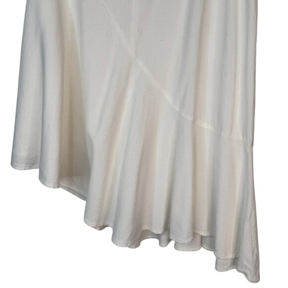 2/$30 ZARA Size M White Asymmetrical Button Front Skirt - Picture 10 of 11